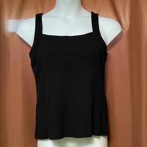Dressbarn Elegant Black Tank Top